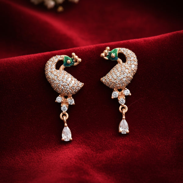 Ranjika – Morbagh Rose Gold Drop Earrings
