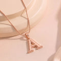 Rosegold Alphabet A Charm Pendant
