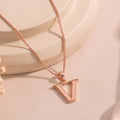 Estele - Charm "V" Rosegold plated Pendant