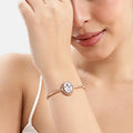 Premium CZ Oval Cuff Bracelet