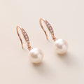 Pearl Drop Crystal Earrings