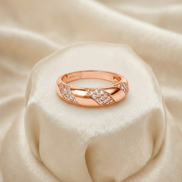 Rose Gold Band Adjustable Ring