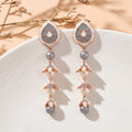 Pearl Enamel Drop Earrings