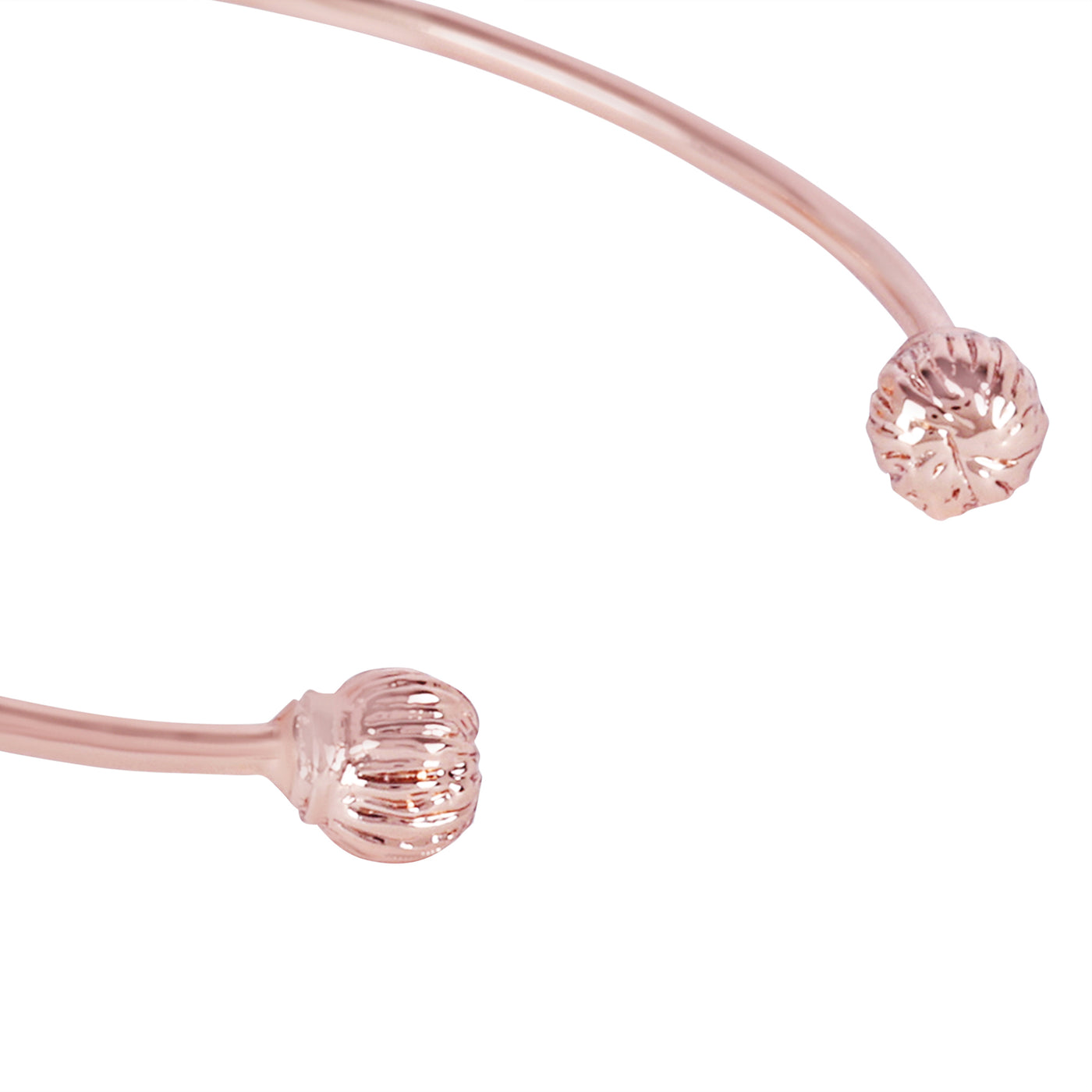 Estele Valentine ROSE Special Exclusive Rose-Embellished Rosegold Cuff Bracelet: Delicate Floral Motif for Women Ideal for Casual & Formal Wear