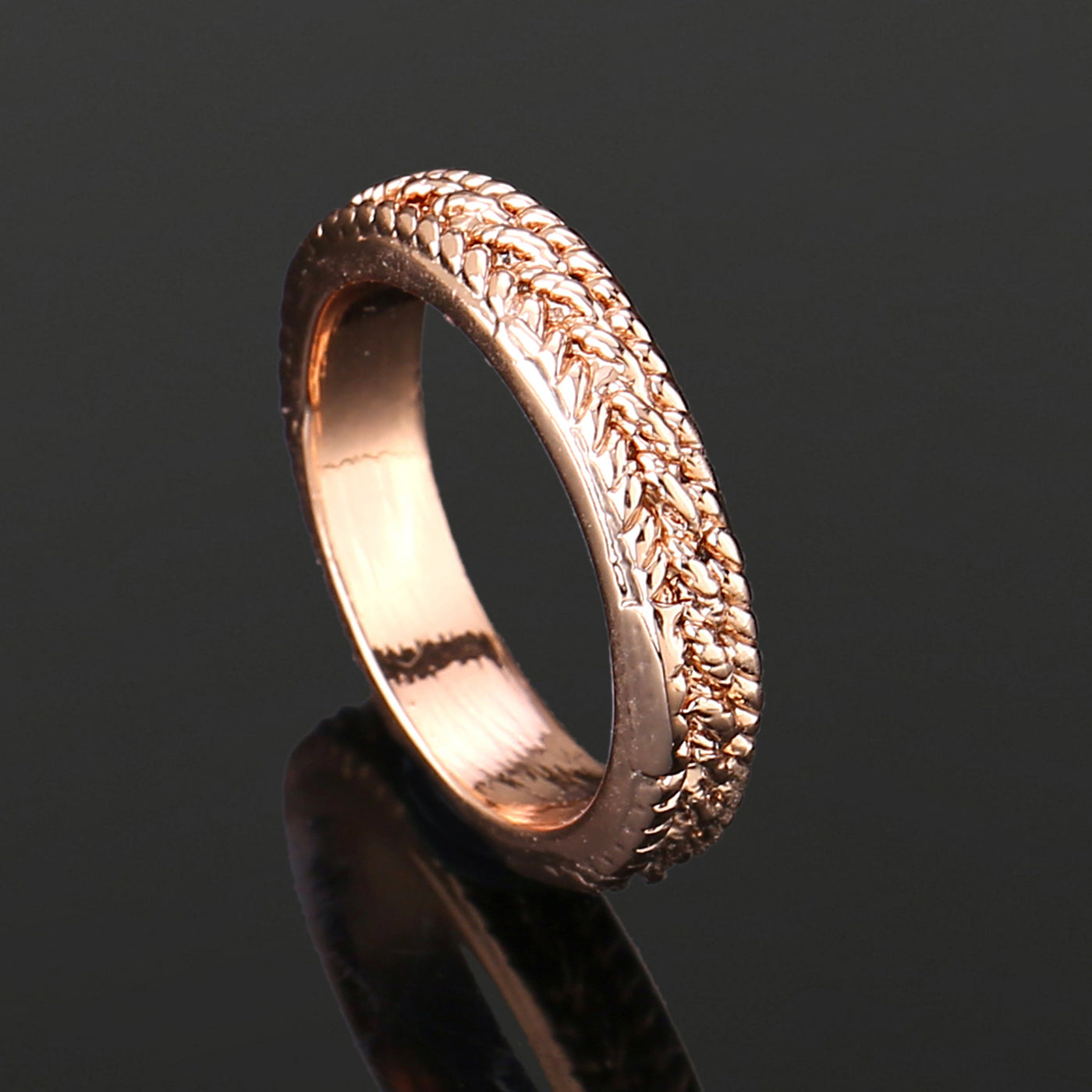 Estele Rose Gold Plated Exquisite Finger Ring for Women