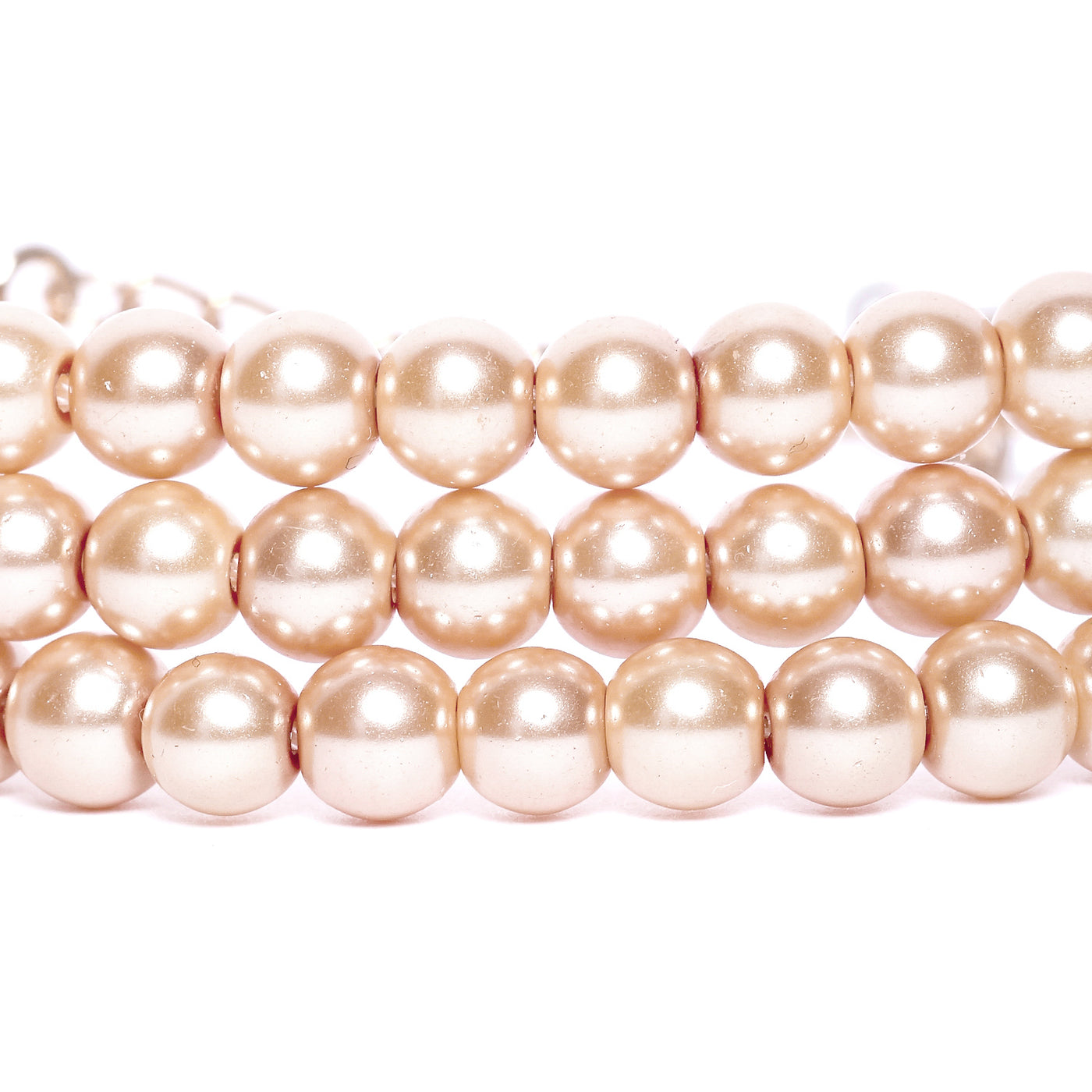 Estele - Cream Pearl Three Line Bracelet