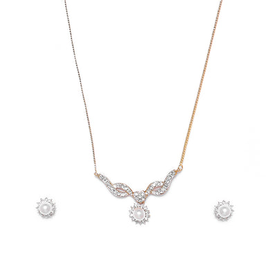 Estele - Beautiful bouquet diamante Necklace Set for Women