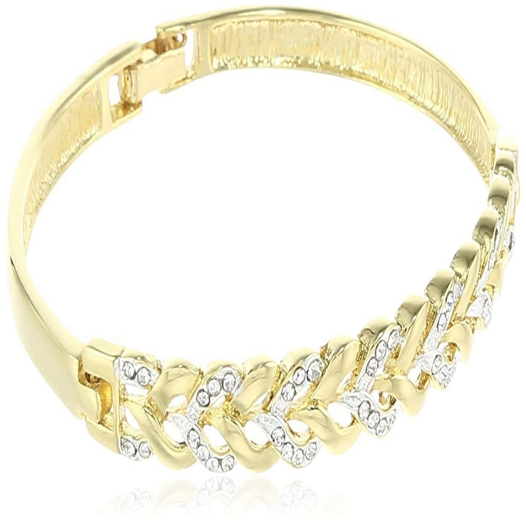 Estele gold plated Fashion Leaf Design Bracelet for Women