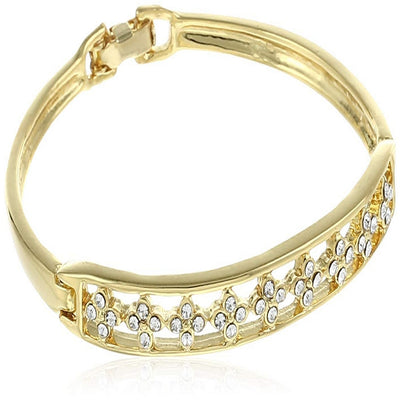 Estele - Gold Plated Floral Rivet Bracelet for women