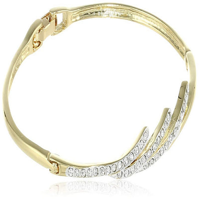 Estele - gold plated 3 Strike Designer Diamond Bracelet for Women