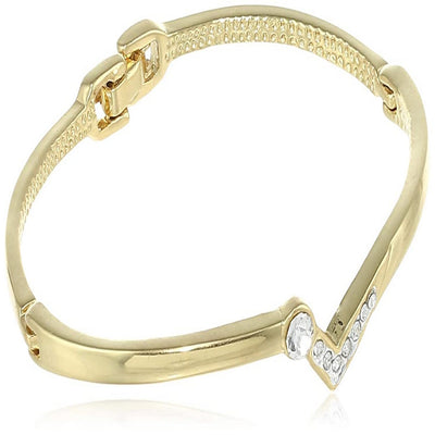 Estele  Gold and Silver Plated Torch Throw Cuff Bracelet for women