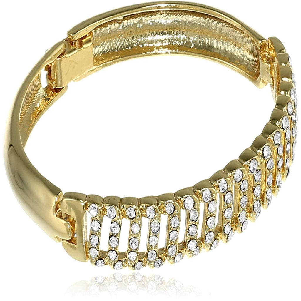 Estele Gold and Silver Plated Continuity Cuff Bracelet for women