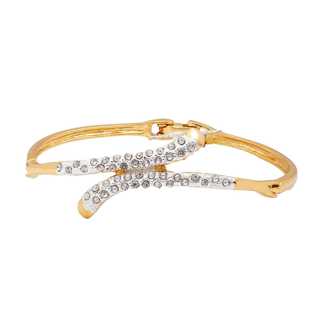 Estele  Gold and Silver Plated Gushing Wind Bracelet for women