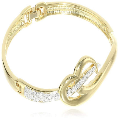 Estele  Gold   Plated Swooning Heart Bracelet for women