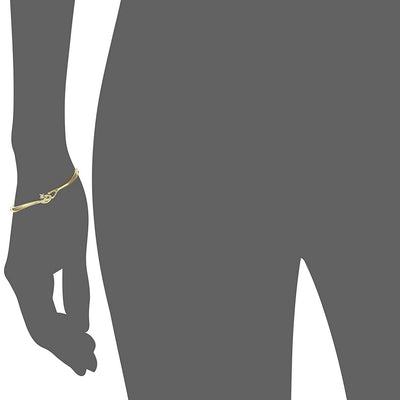 Estele  Gold Plated Sign Cuff Bracelet  for women