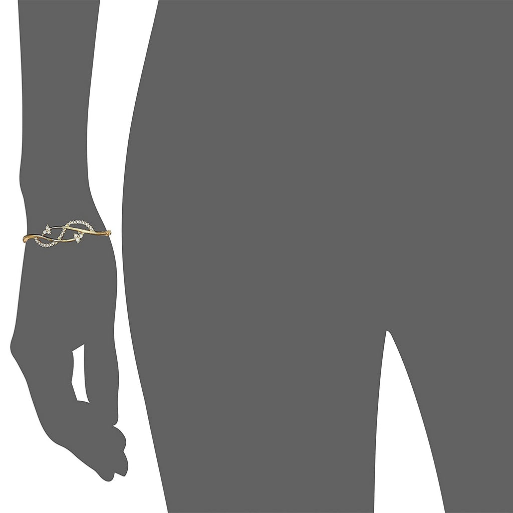 Estele Gold Plated Shooting Star Cuff Bracelet for women