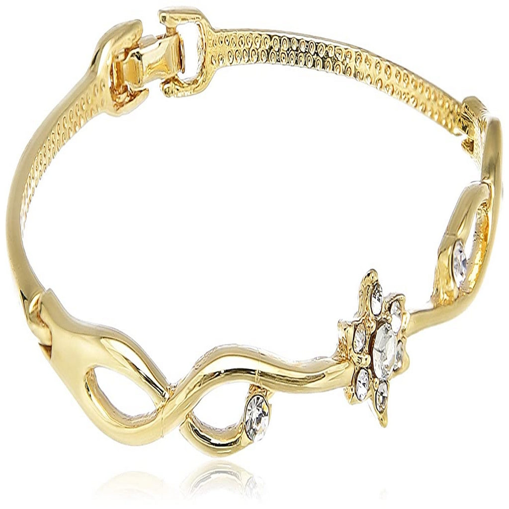 Estele Gold Plated Nakshatra Cuff Bracelet for women