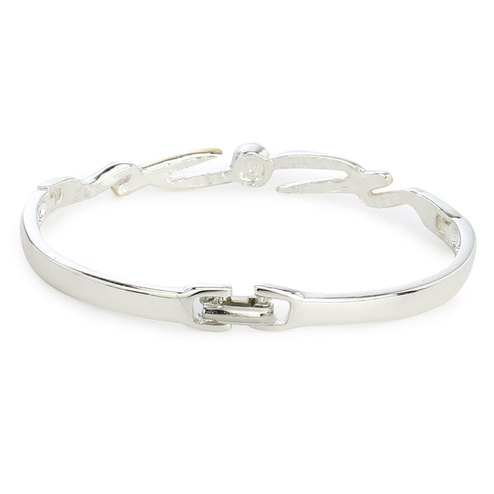 Estele Gold & Rhodium Plated Spike Designer Bracelet For Women