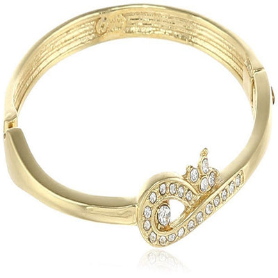 Estele Gold Plated Moving Trinetra Cuff Bracelet for women