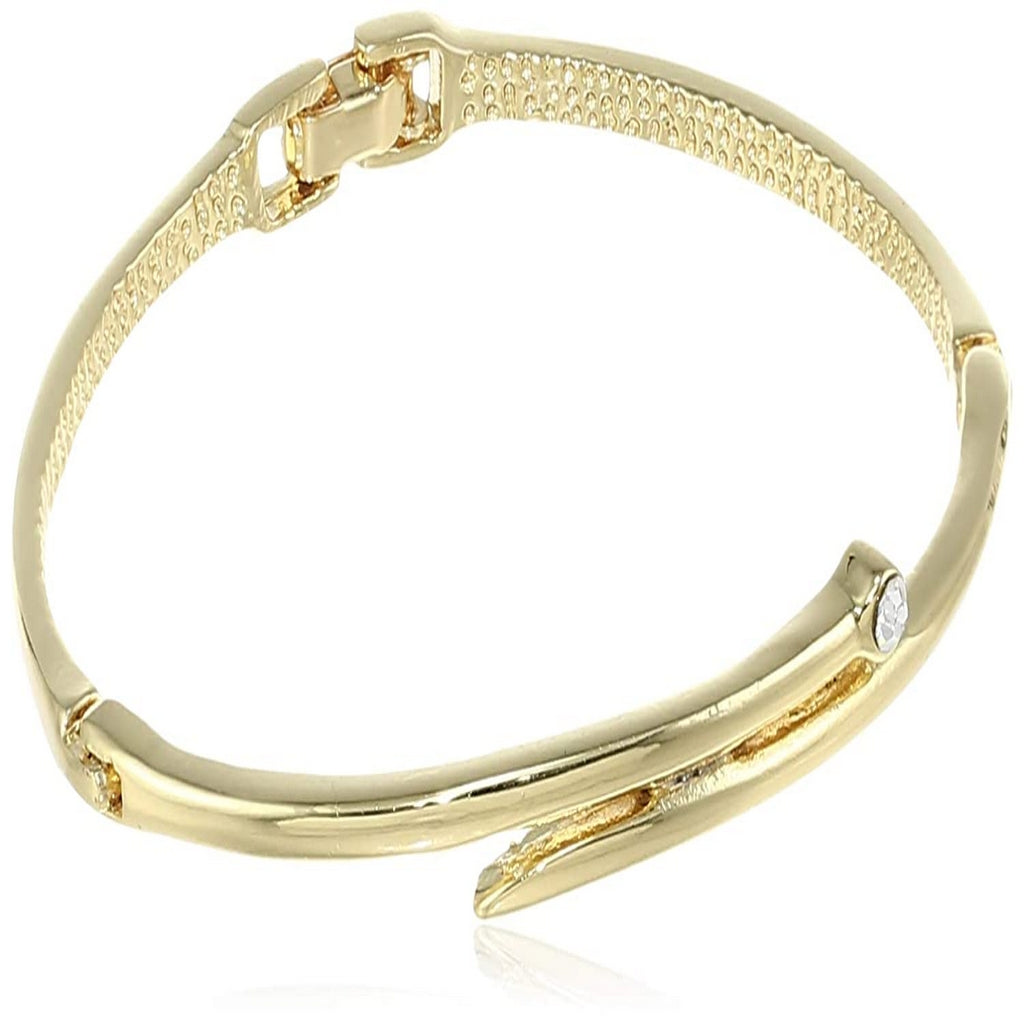 Estele Gold Plated Parallel time Cuff Bracelet    for women