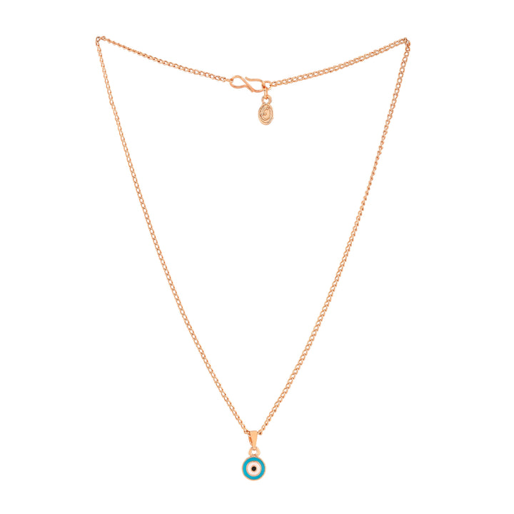 Estele Round Shaped Evil Eye Charm Pendant/Necklace for Girls & Women's