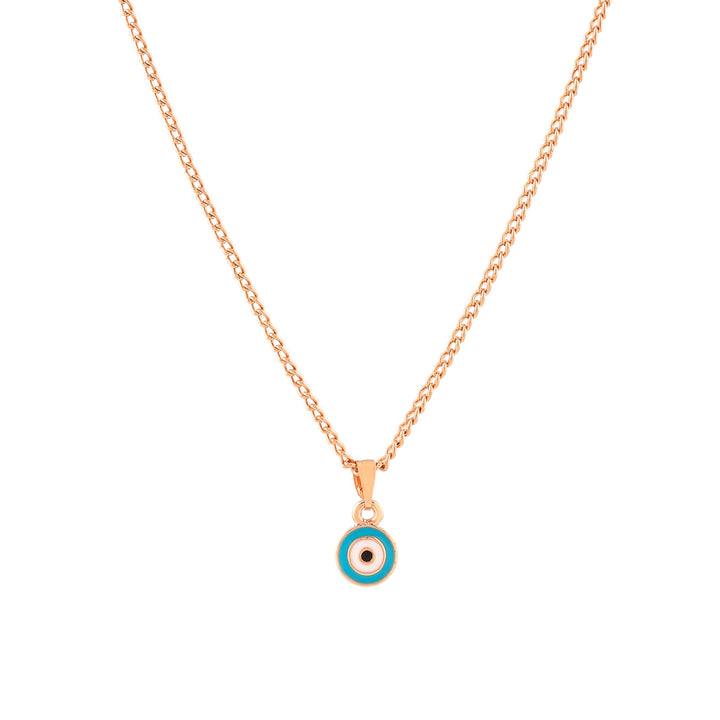 Estele Round Shaped Evil Eye Charm Pendant/Necklace for Girls & Women's