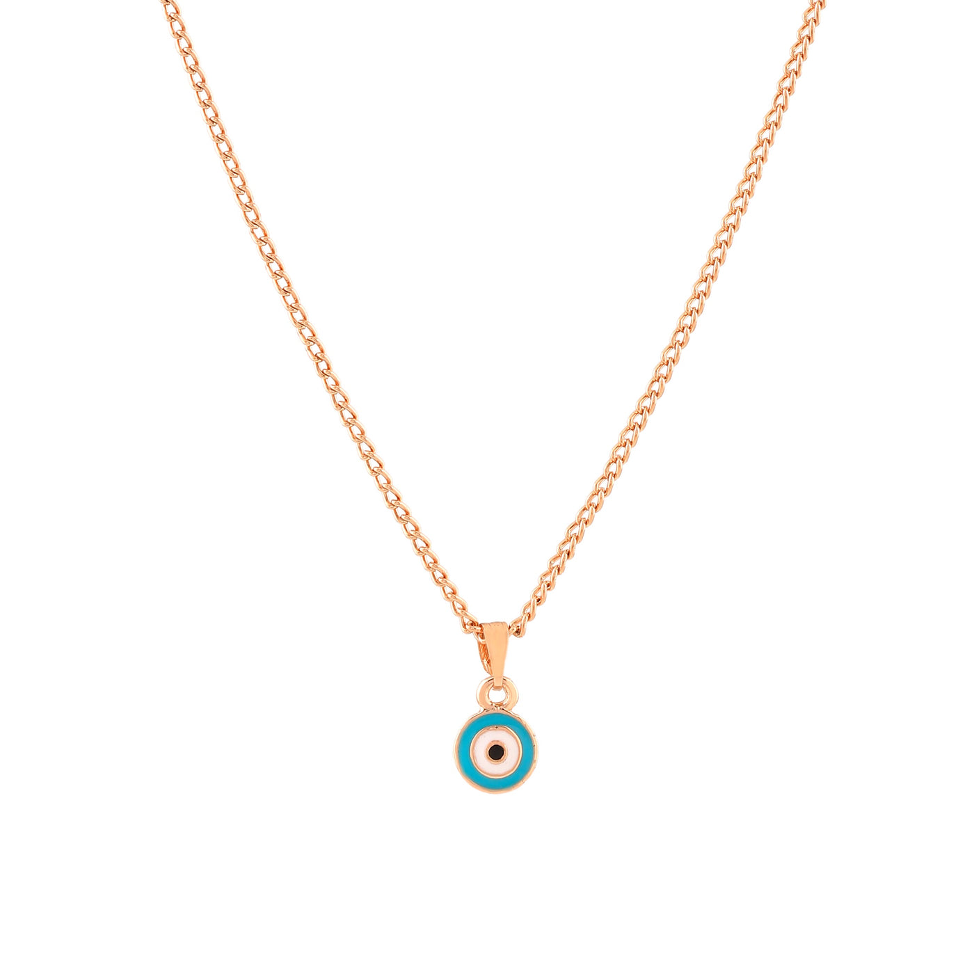 Estele Round Shaped Evil Eye Charm Pendant/Necklace for Girls & Women's