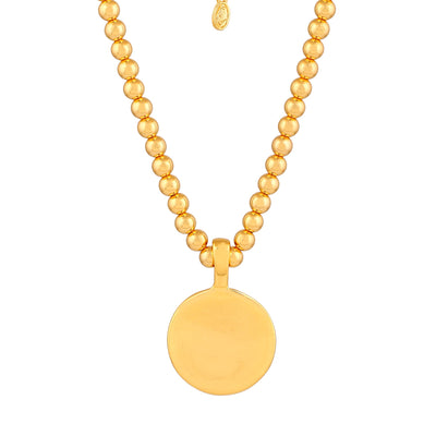 Estele Gold Plated Coin Designer Necklace for Women