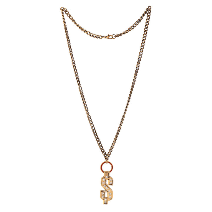 Estele Brass Oxidised Plated Dollar Designer Pendant Necklace for Women