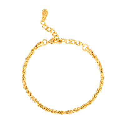 Estele Gold Plated Elegant Designer Chain Bracelet for Girls/Women