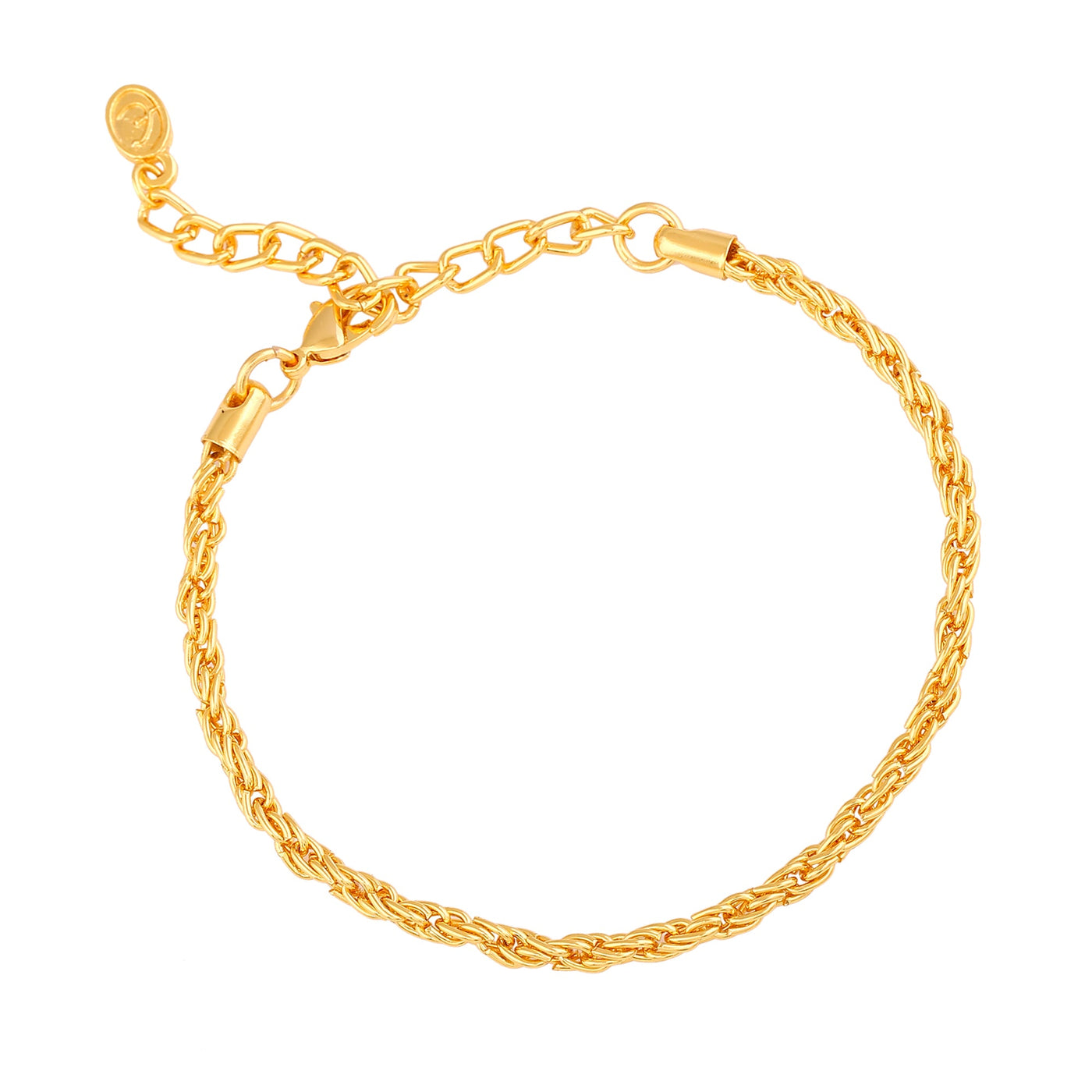 Estele Gold Plated Elegant Designer Chain Bracelet for Girls/Women