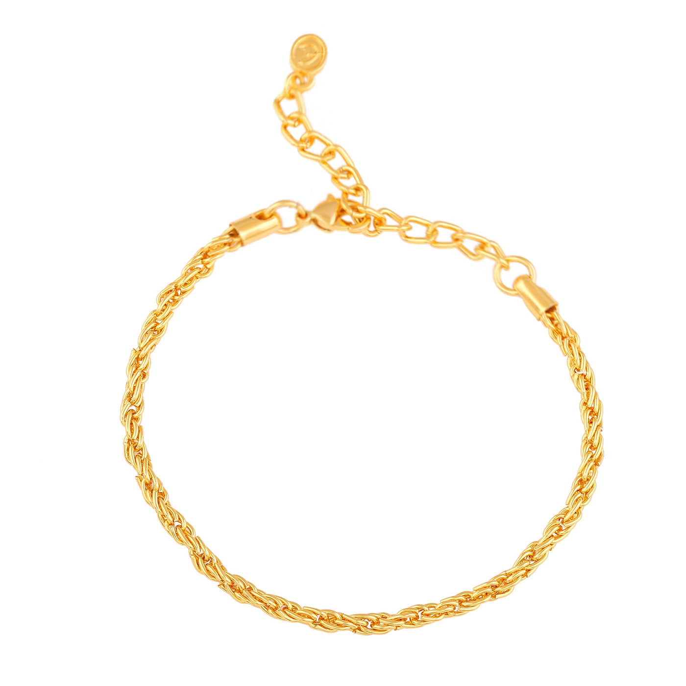 Estele Gold Plated Elegant Designer Chain Bracelet for Girls/Women