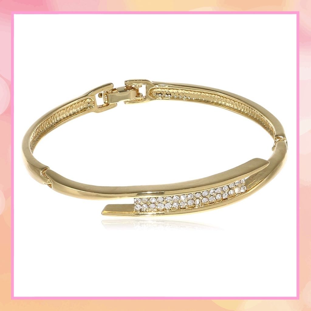 Estele 24 Kt Gold Plated  Cuff Bracelet for women