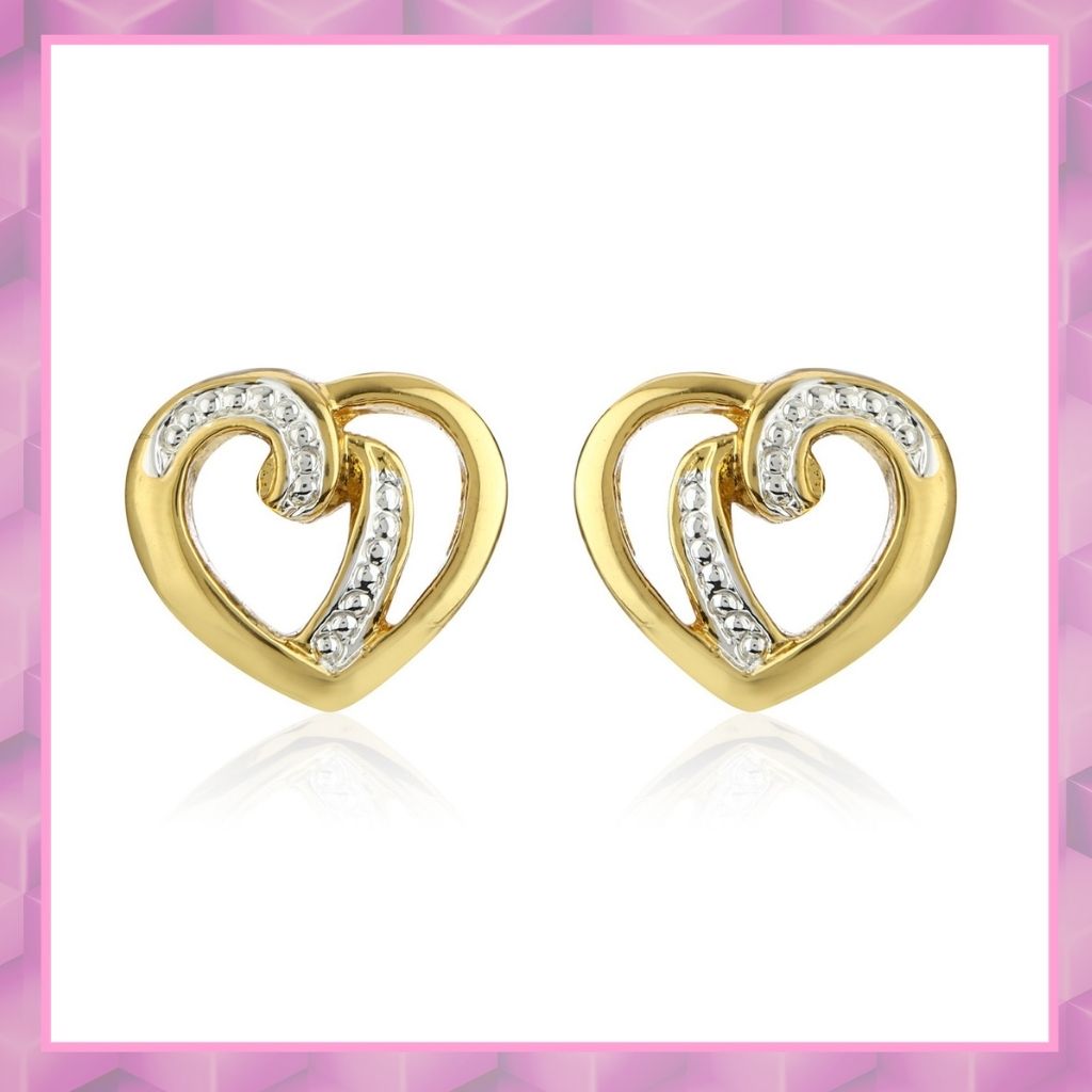 Heart Shape Stud Valentine Gift Earrings