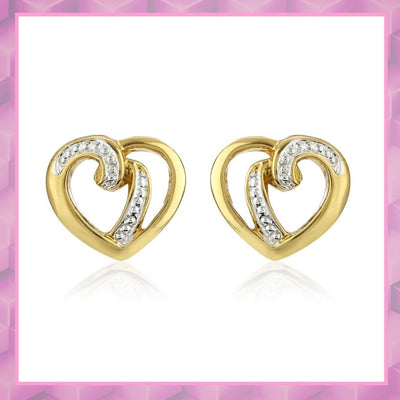 Heart Shape Stud Valentine Gift Earrings