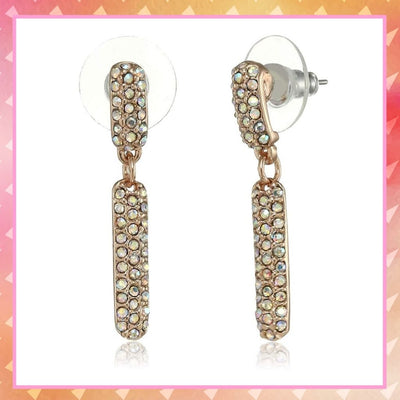 Estele white stone drop earrings limited edition for women