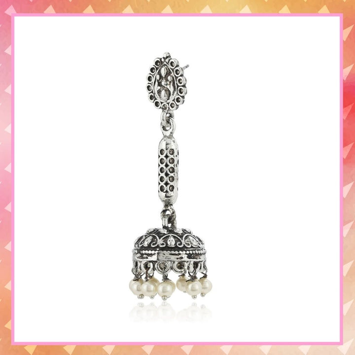 Pearl drop long Jhumka Earrings