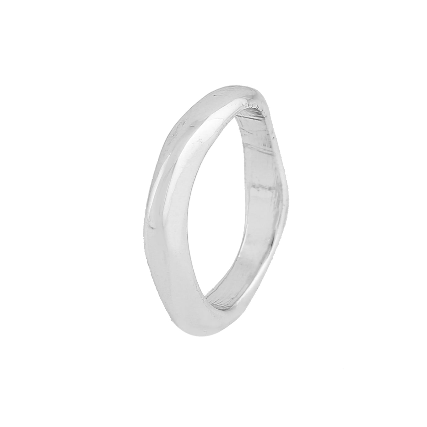 Estele Rhodium Plated Gorgeous Finger Ring for Women