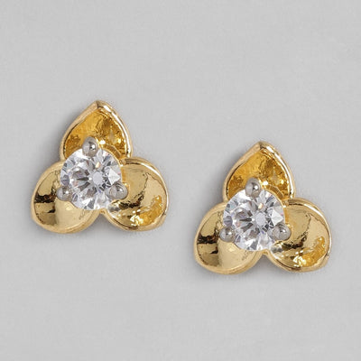 Estele Gold plated Earrings with Fancy Austrian Crystal_one size for women