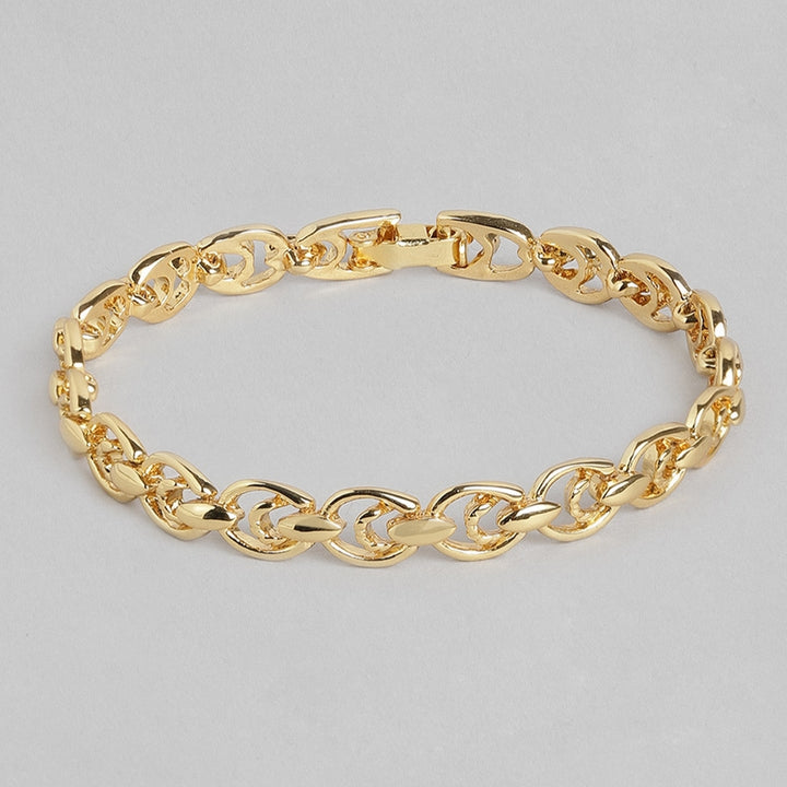 Estele Gold Plated Hula Hoop Bracelet with Box Clasp for women