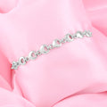 Estele Rhodium Plated Elegant Designer Bracelet for Women
