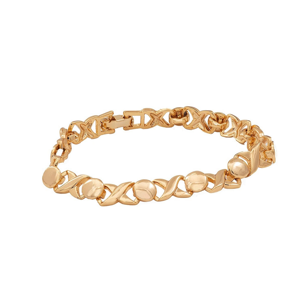 Estele Gold Toned XOXO Stylish Bracelet for Women