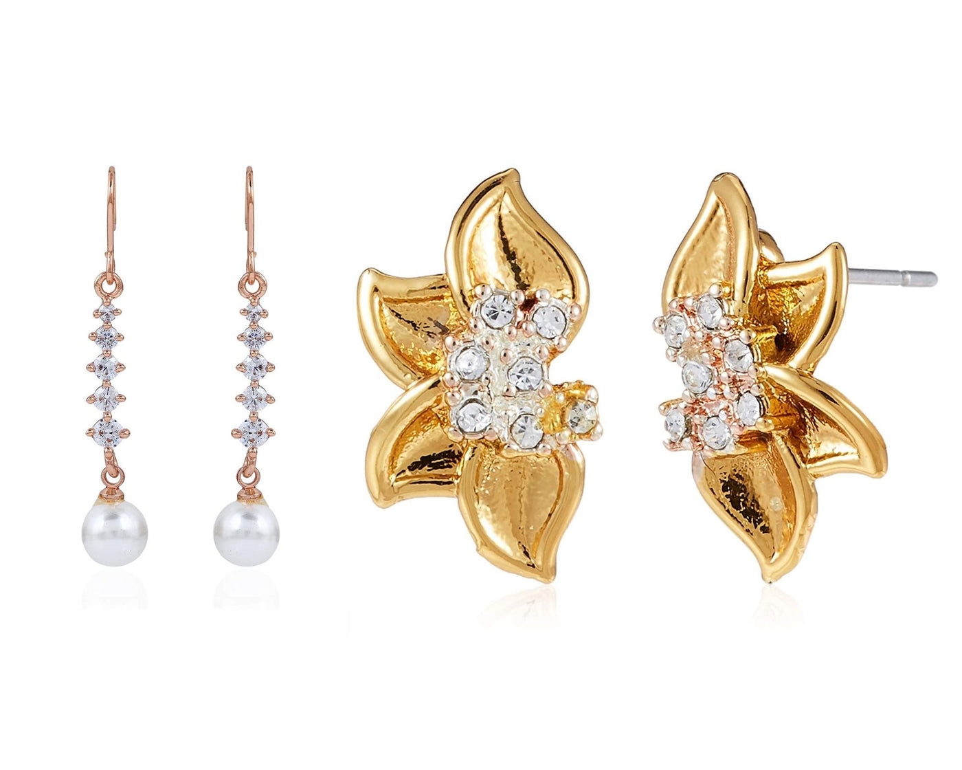 Buy Gold plated Imitation Jewelry Studs CZ Diamond look Studs  Griiham