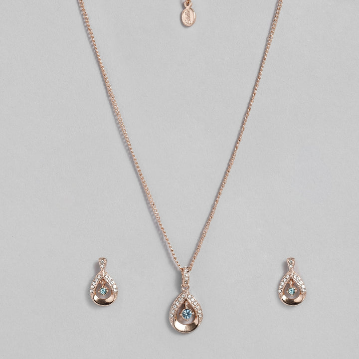 Rose Gold Pendant Chain Necklace For Girls And Women