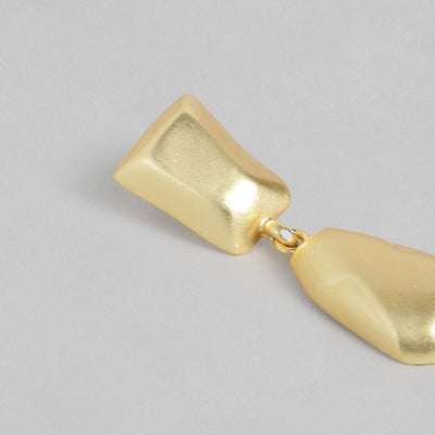 Estele Gold Plated Moden Designer Drop Earings For Women
