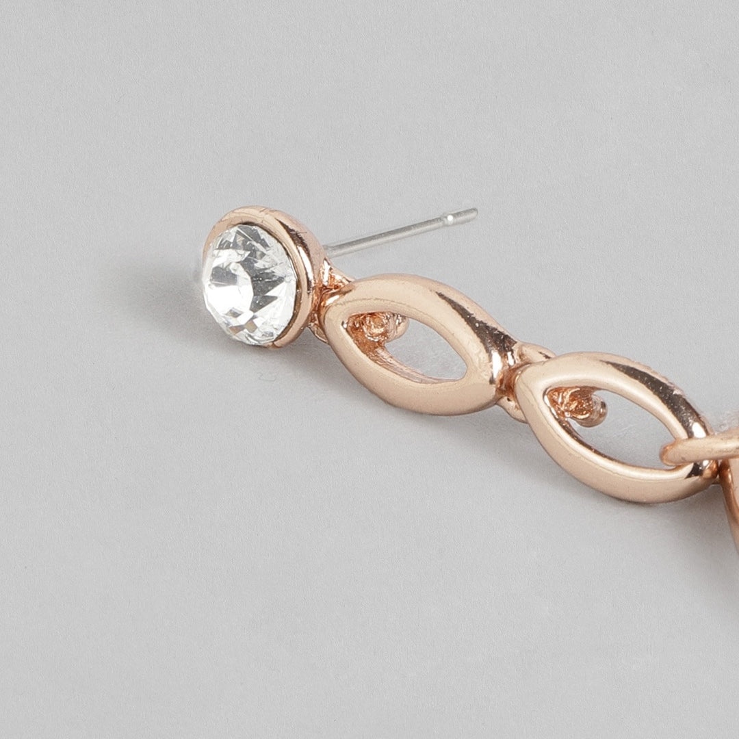 Estele Valentine's Day Earrings For Women - Enamel and Gold Plated Combo Earrings Set For Girls & Women