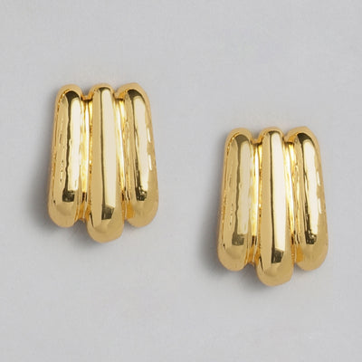 Estele 24 Kt Gold Plated Link capsule Necklace