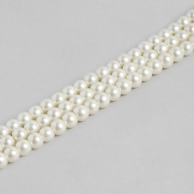 Estele - White Pearl Three Line Bracelet