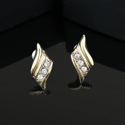White Crystal Stone Womens Earrings