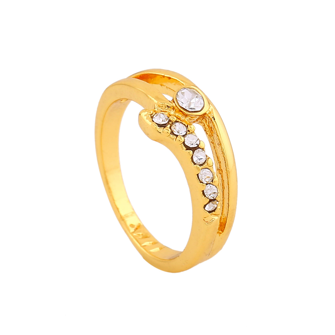 Estele Gold Plated Gorgeous Finger Ring for Women